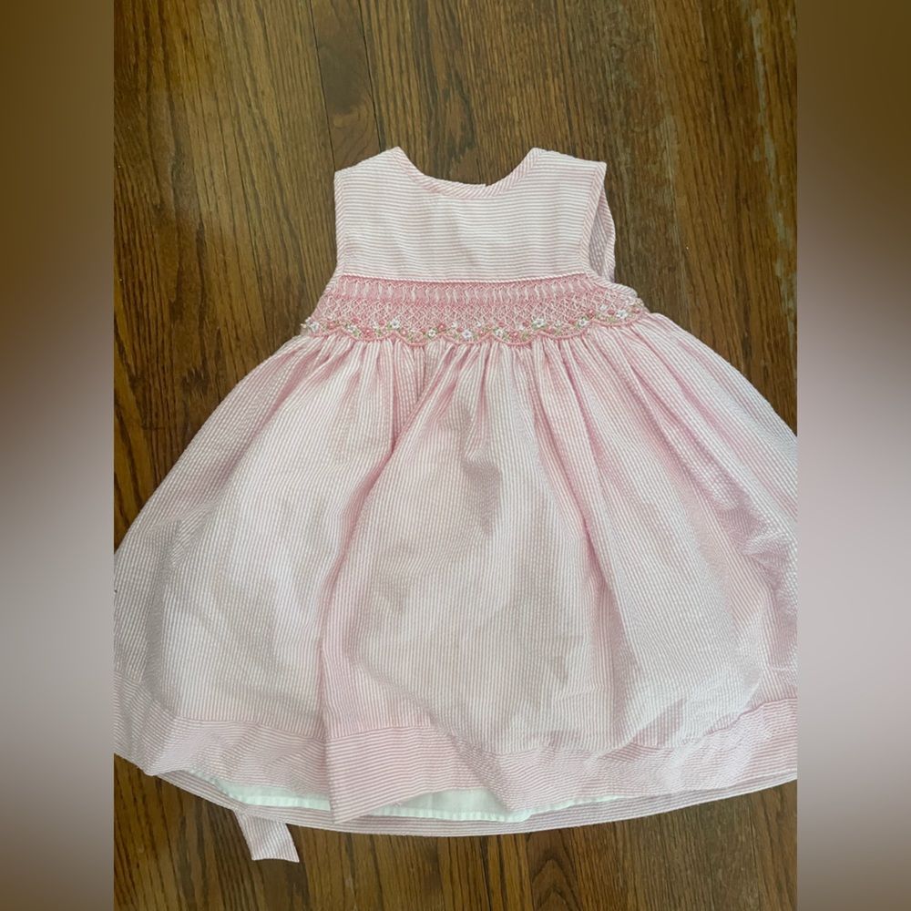 Edgehill Collection Pink Striped Dress